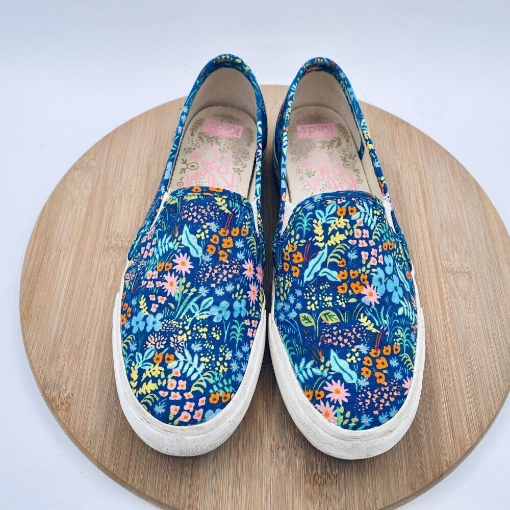 Keds Rifle Paper Co Shoes Womens 8.5 Multicolor Floral Canvas - Picture 3 of 11